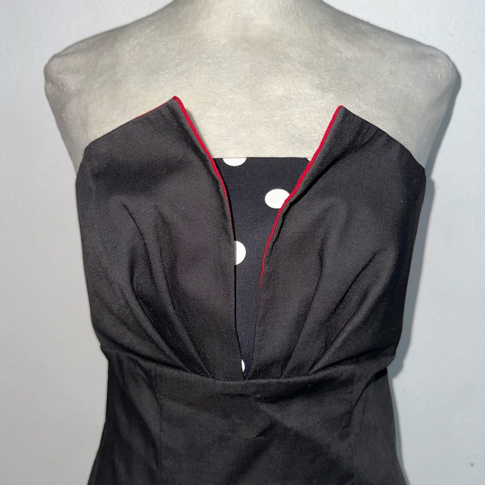 Vintage Union Made Striped & Polka Dotted Mini Dress - Picture 4 of 15